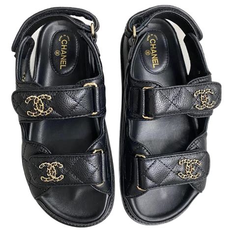 replica chanel dad sandals|chanel velcro sandals 2020 price.